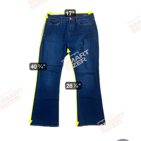 Lucky Brand Sofia Boot Womens Jeans Size 14/32 Blue Denim Mid-Rise Flare 1855 - Picture 2 of 6